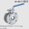 Pn16 Wafer Flange Italy Ball Valve with Wcb Material